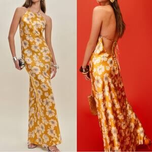 NWT NEW Reformation Jeany Silk Dress